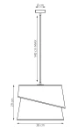 1709_1-5.Canva lampa wisząca 1xE27 czarna/rattan 1709/1