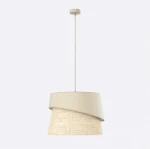 Canva lampa wisząca 1xE27 mokka/rattan 1712/1