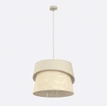 Canva lampa wisząca 1xE27 mokka/rattan 1712/1