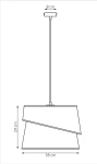 Canva lampa wisząca 1xE27 mokka/rattan 1712/1