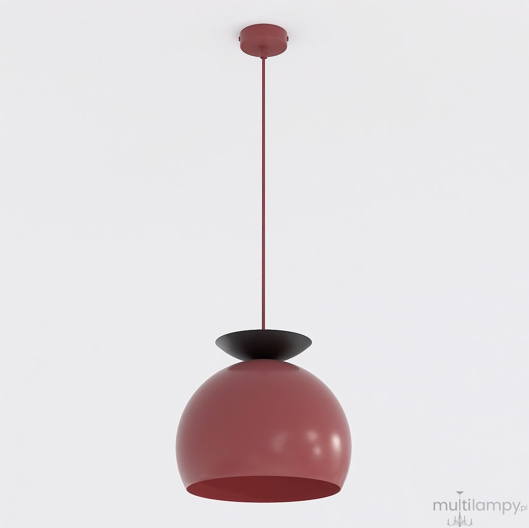 Geo lampa wisząca 1xE27 burgund 1755/1