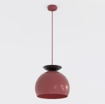 Geo lampa wisząca 1xE27 burgund 1755/1