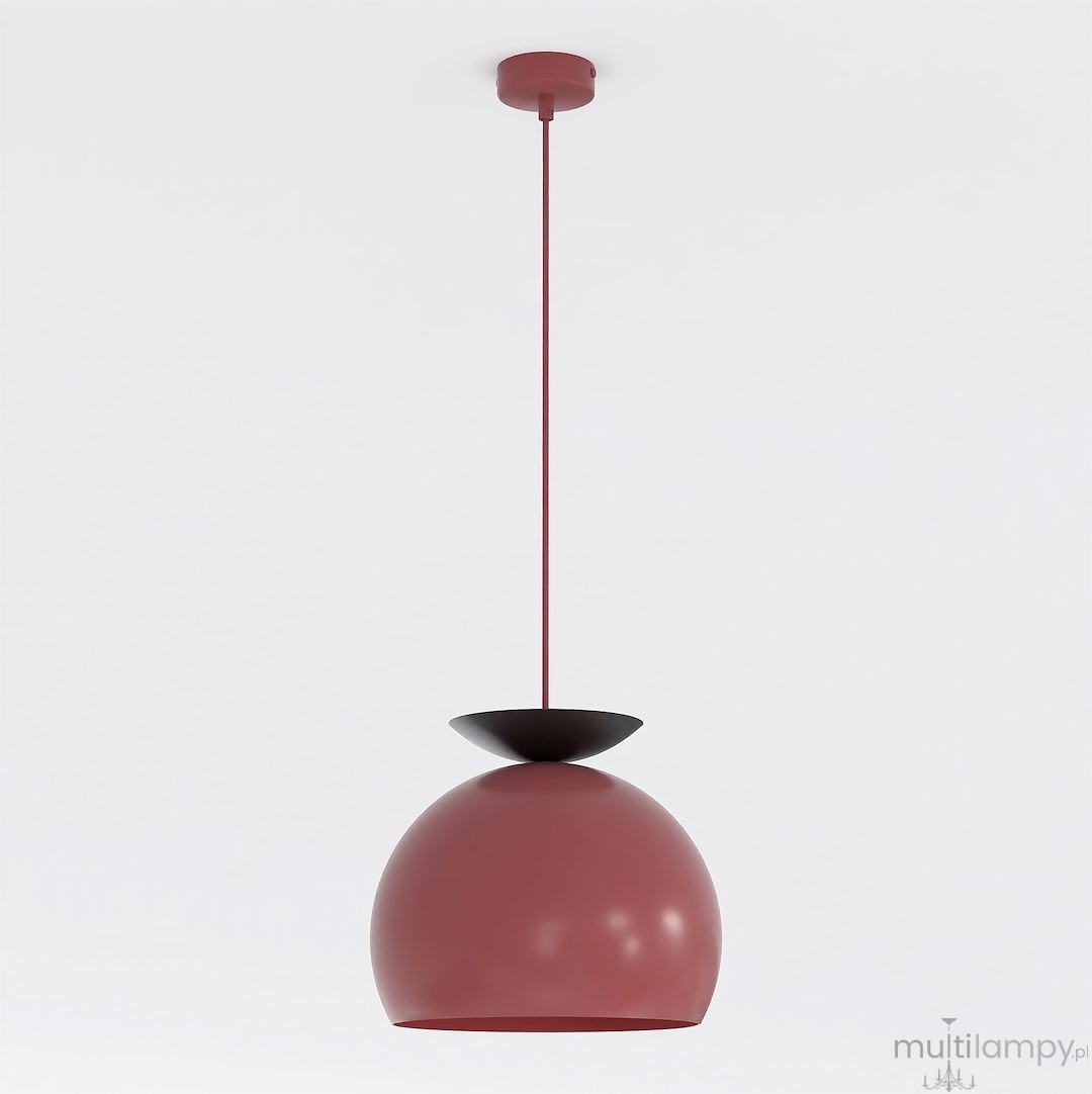Geo lampa wisząca 1xE27 burgund 1755/1