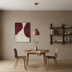 Geo lampa wisząca 1xE27 burgund 1755/1