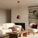 Geo lampa wisząca 1xE27 burgund 1755/1