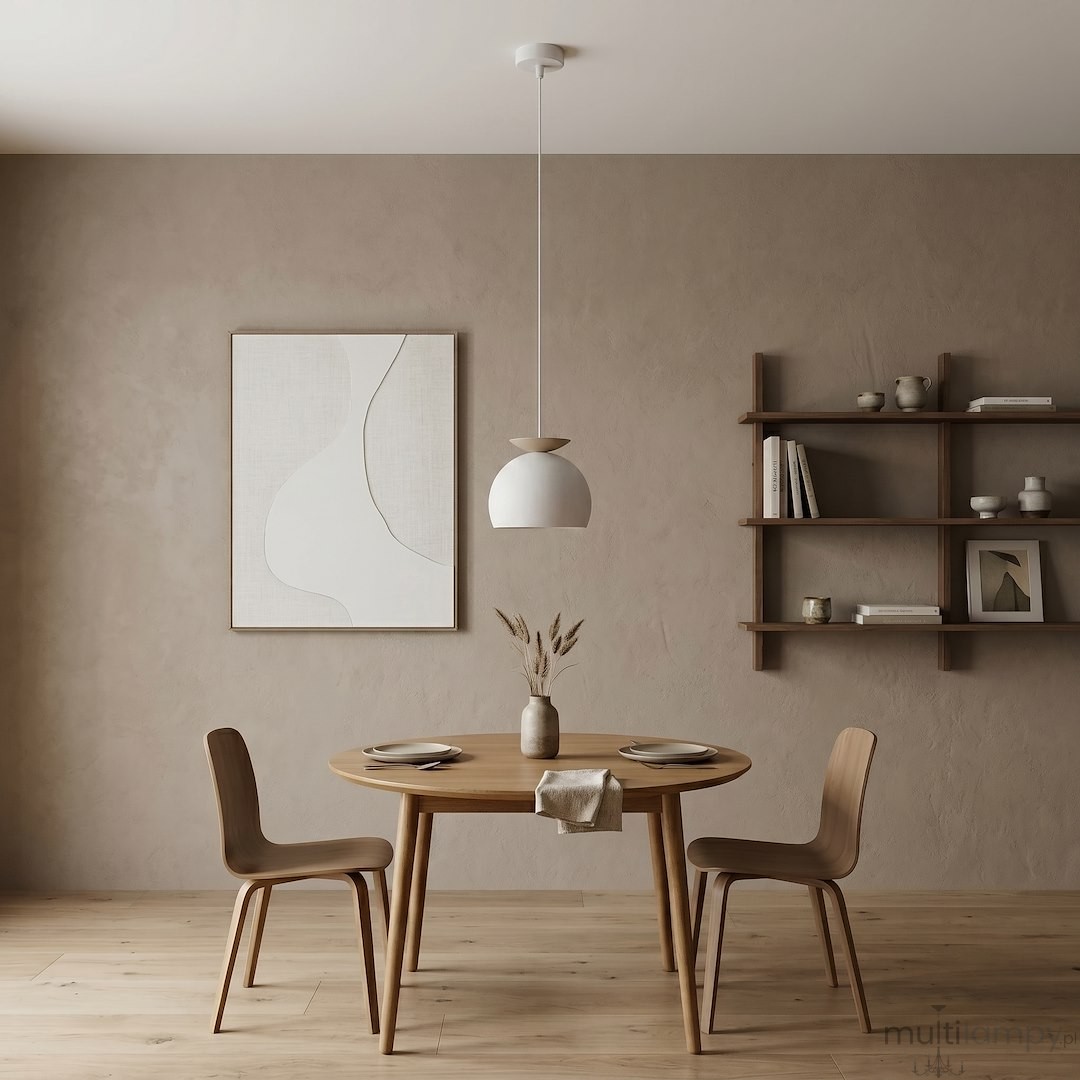 Geo lampa wisząca 1xE27 biała 1757/1