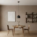 Geo lampa wisząca 1xE27 czarna/mokka 1753/1
