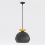 Geo lampa wisząca 1xE27 czarna/pomarańcz 1754/1