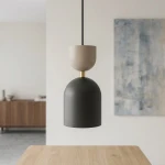 Gaudi lampa wisząca 1xE14 czarna/mokka 1738/1