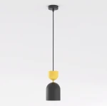 Gaudi lampa wisząca 1xE14 czarna/pomarańcz 1739/1
