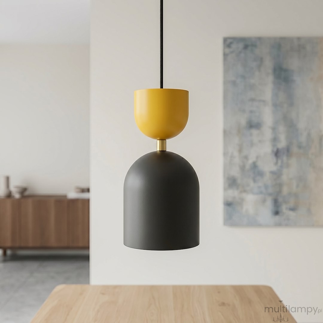 Gaudi lampa wisząca 1xE14 czarna/pomarańcz 1739/1
