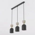 Gaudi lampa wisząca 3xE14 czarna/mokka 1738/3