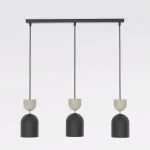 Gaudi lampa wisząca 3xE14 czarna/mokka 1738/3