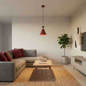 Klever lampa wisząca 1xE14 burgund 1740/1