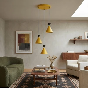 Klever lampa wisząca 3xE14 pomarańczowa 1742/3PREM
