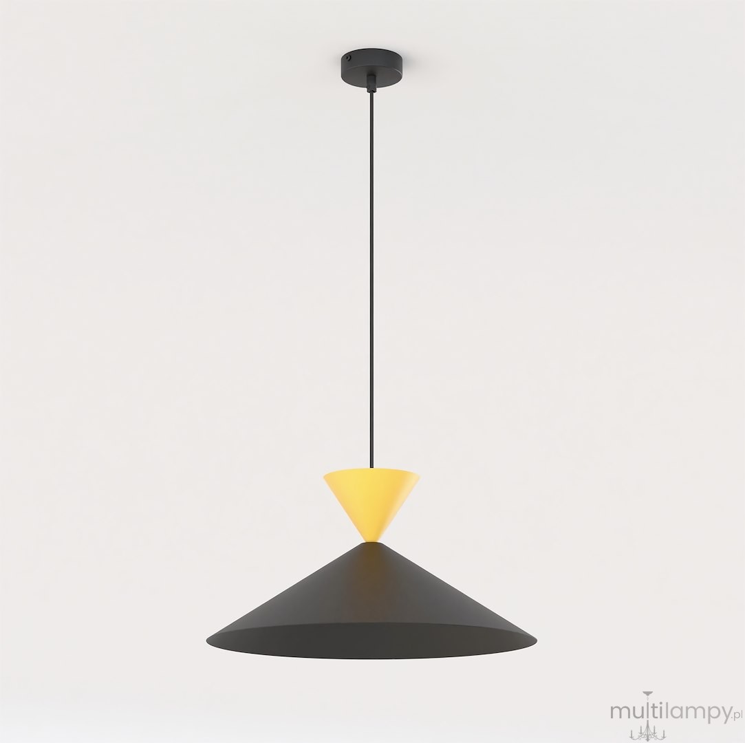 Ralf D40 lampa wisząca 1xGX53 czarna/pomarańczowa 1746/1M