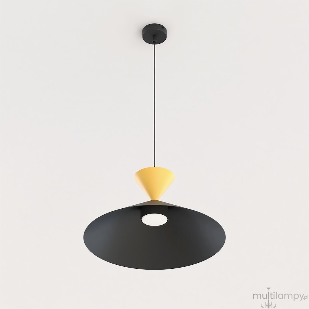 Ralf D40 lampa wisząca 1xGX53 czarna/pomarańczowa 1746/1M