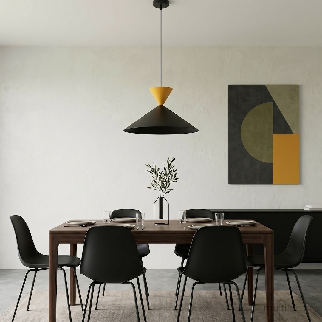 Ralf D40 lampa wisząca 1xGX53 czarna/pomarańczowa 1746/1M