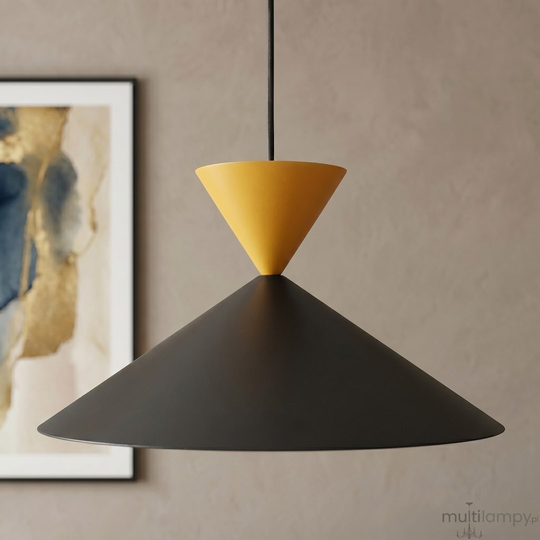 Ralf D40 lampa wisząca 1xGX53 czarna/pomarańczowa 1746/1M
