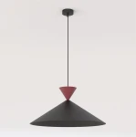Ralf D50 lampa wisząca 1xGX53 czarna/burgund 1744/1L