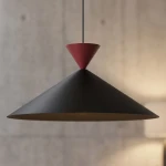 Ralf D50 lampa wisząca 1xGX53 czarna/burgund 1744/1L