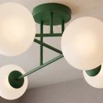 Roma lampa sufitowa 6xE14 zielona oliwka/biały 1847/6