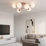 Roma lampa sufitowa 6xE14 koral/biały 1846/6