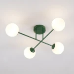 Roma lampa sufitowa 4xE14 zielona oliwka/biały 1847/4