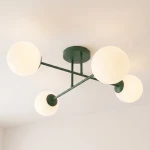 Roma lampa sufitowa 4xE14 zielona oliwka/biały 1847/4