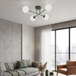 Roma lampa sufitowa 4xE14 zielona oliwka/biały 1847/4