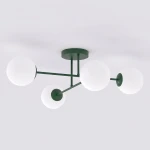 Roma lampa sufitowa 4xE14 zielona oliwka/biały 1847/4