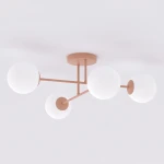Roma lampa sufitowa 4xE14 koral/biały 1846/4