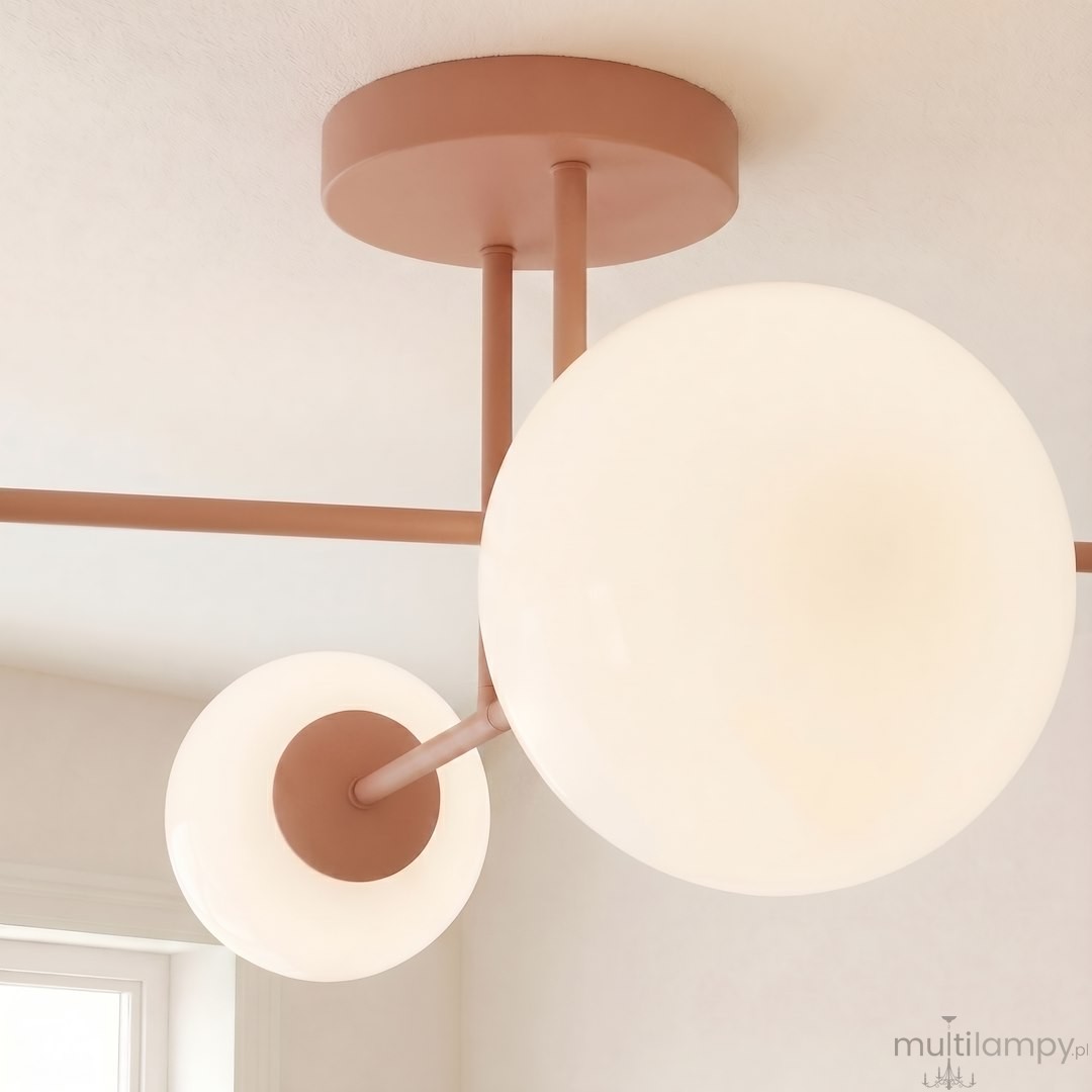 Roma lampa sufitowa 4xE14 koral/biały 1846/4