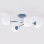 Roma lampa sufitowa 4xE14 niebieska/biały 1845/4