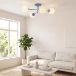 Roma lampa sufitowa 4xE14 niebieska/biały 1845/4