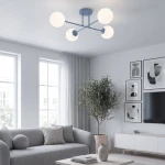 Roma lampa sufitowa 4xE14 niebieska/biały 1845/4