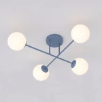 Roma lampa sufitowa 4xE14 niebieska/biały 1845/4