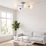 Roma lampa sufitowa 4xE14 niebieska/biały 1845/4