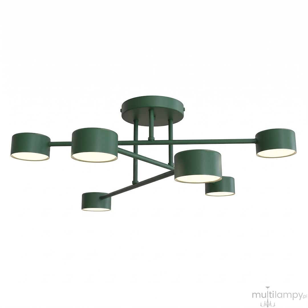 Halo lampa sufitowa 6xGX53 zielona oliwka 1841/6