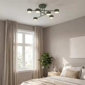 Halo lampa sufitowa 6xGX53 zielona oliwka 1841/6