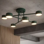 Halo lampa sufitowa 6xGX53 zielona oliwka 1841/6