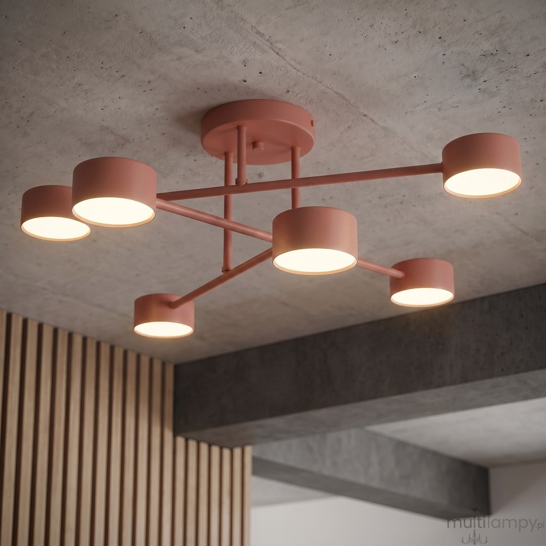 Halo lampa sufitowa 6xGX53 koral 1840/6