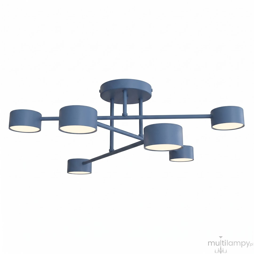 Halo lampa sufitowa 6xGX53 niebieska 1839/6