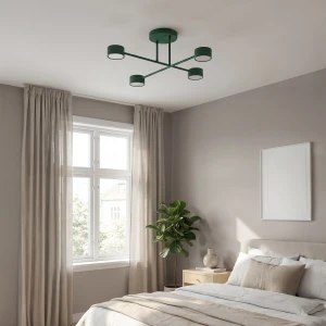 Halo lampa sufitowa 4xGX53 zielona oliwka 1841/4