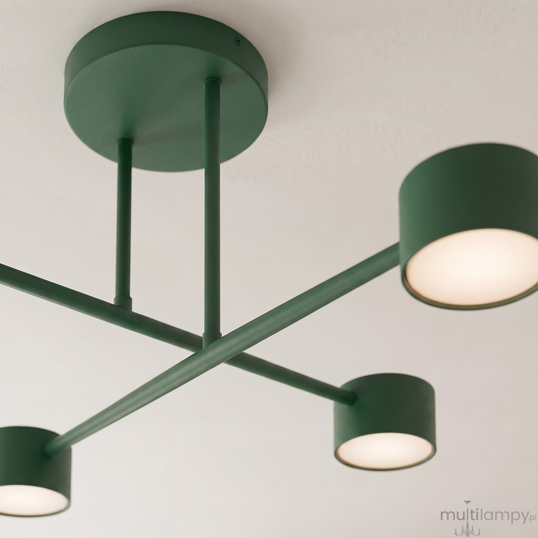 Halo lampa sufitowa 4xGX53 zielona oliwka 1841/4
