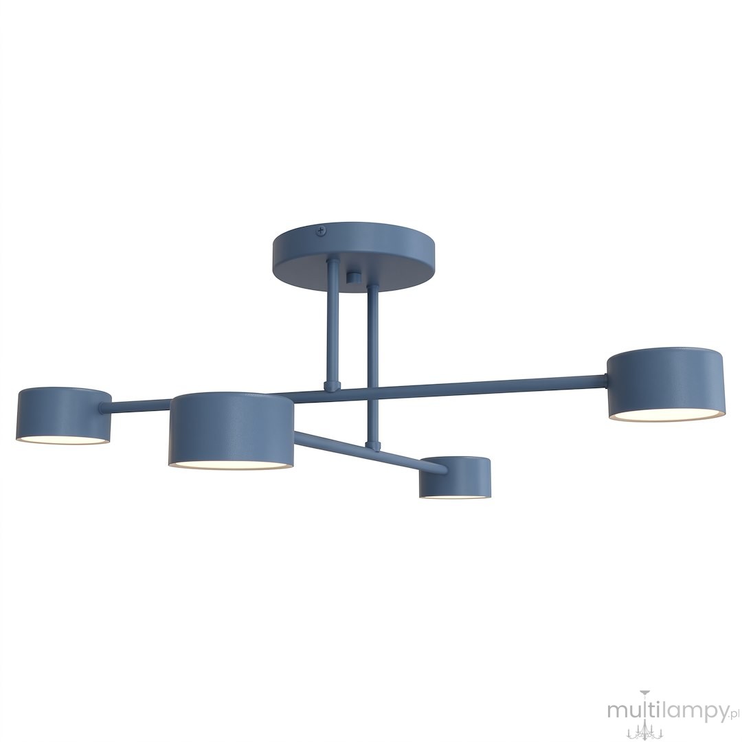 Halo lampa sufitowa 4xGX53 niebieska 1839/4
