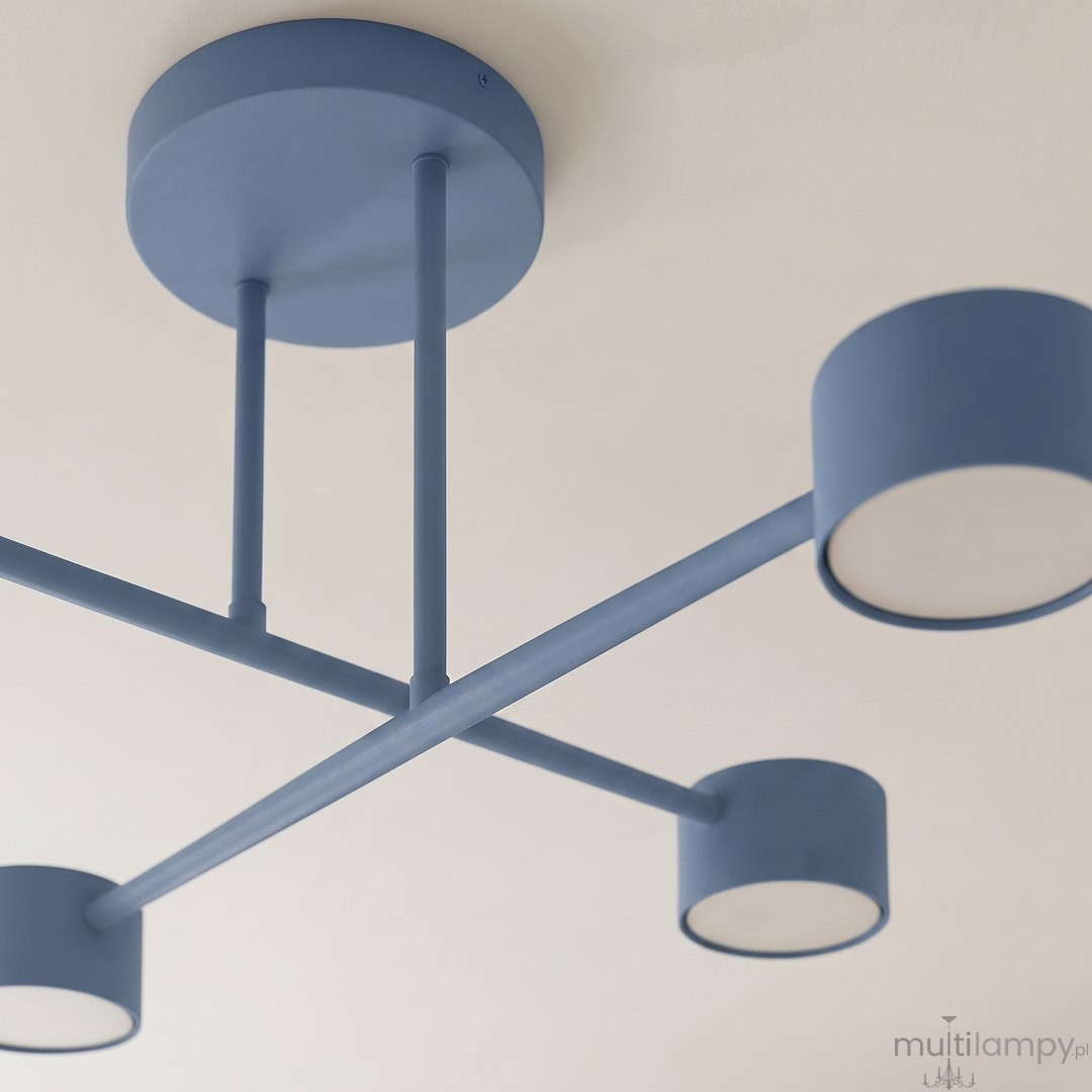 Halo lampa sufitowa 4xGX53 niebieska 1839/4