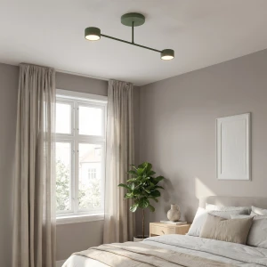 Halo lampa sufitowa 2xGX53 zielona oliwka 1841/2