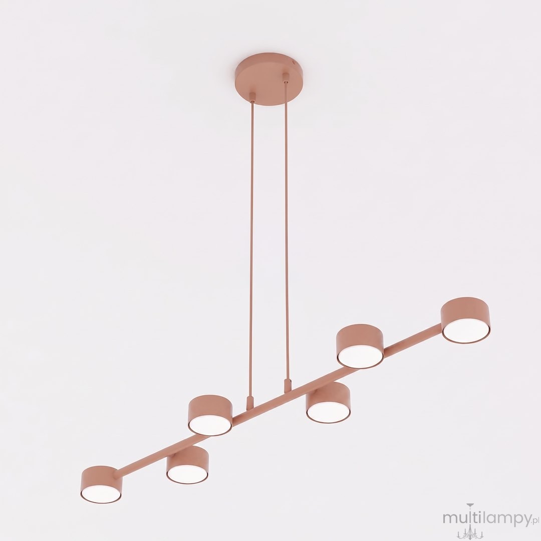 Megara lampa wisząca 6xGX53 koral 1843/6