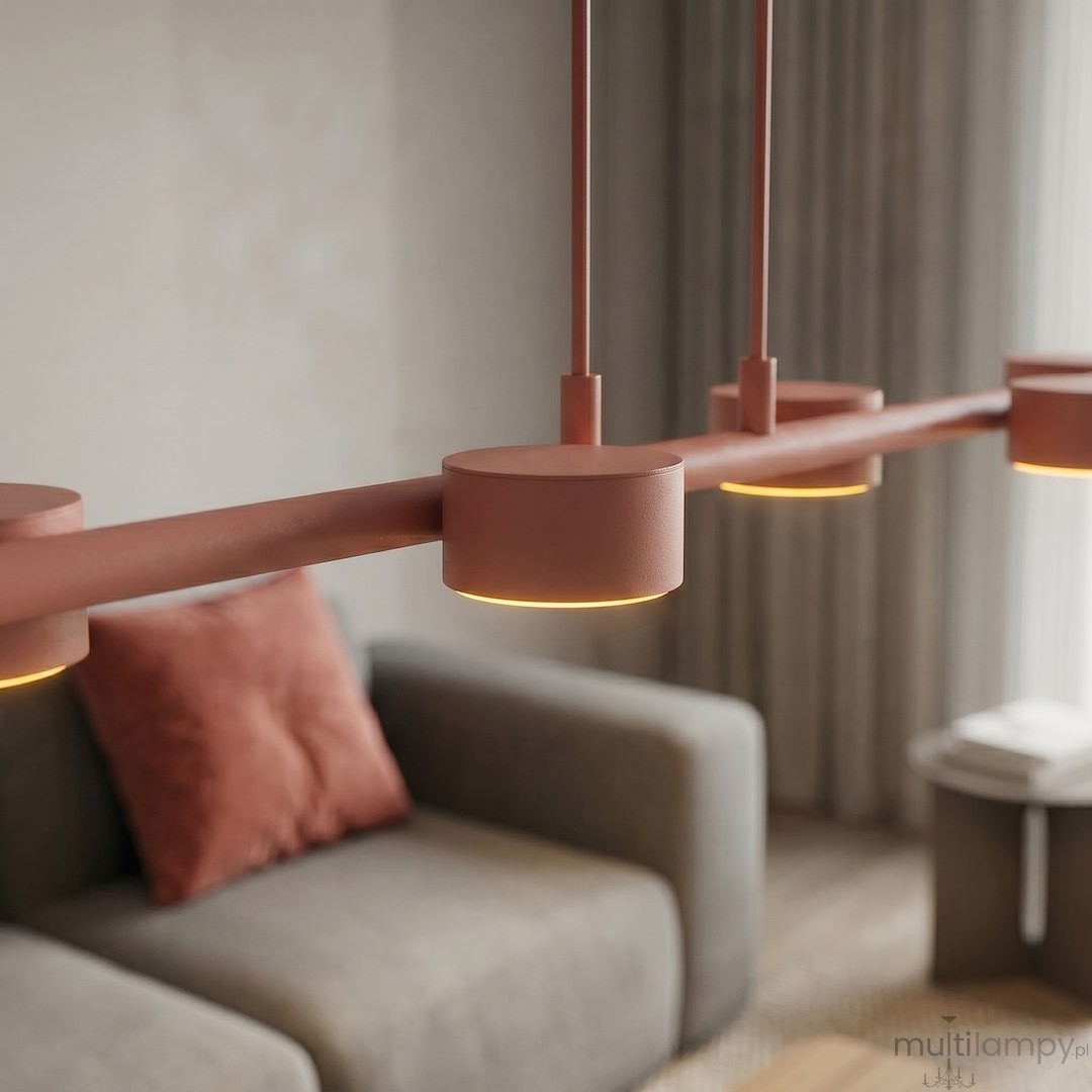 Megara lampa wisząca 6xGX53 koral 1843/6